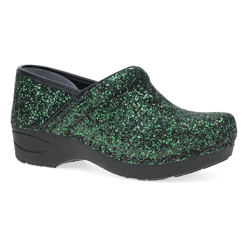 DANSKO XP 2.0 ELIXIR GREEN GLITTER CLOG - WOMENS