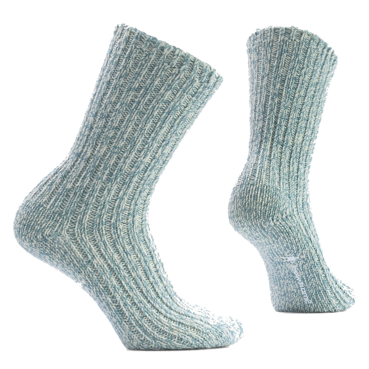 SMARTWOOL COZY HERITAGE RIB CREW SOCKS ASH - WOMENS