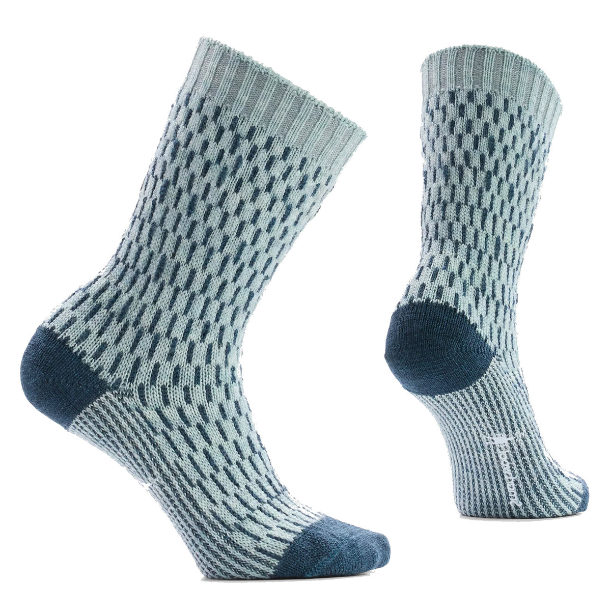 SMARTWOOL COZY DIGI TICK CREW SOCKS FROSTY GREEN - WOMENS