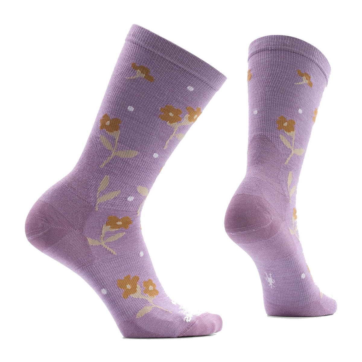SMARTWOOL GARDEN GALA CREW SOCKS PURPLE DAWN - WOMENS