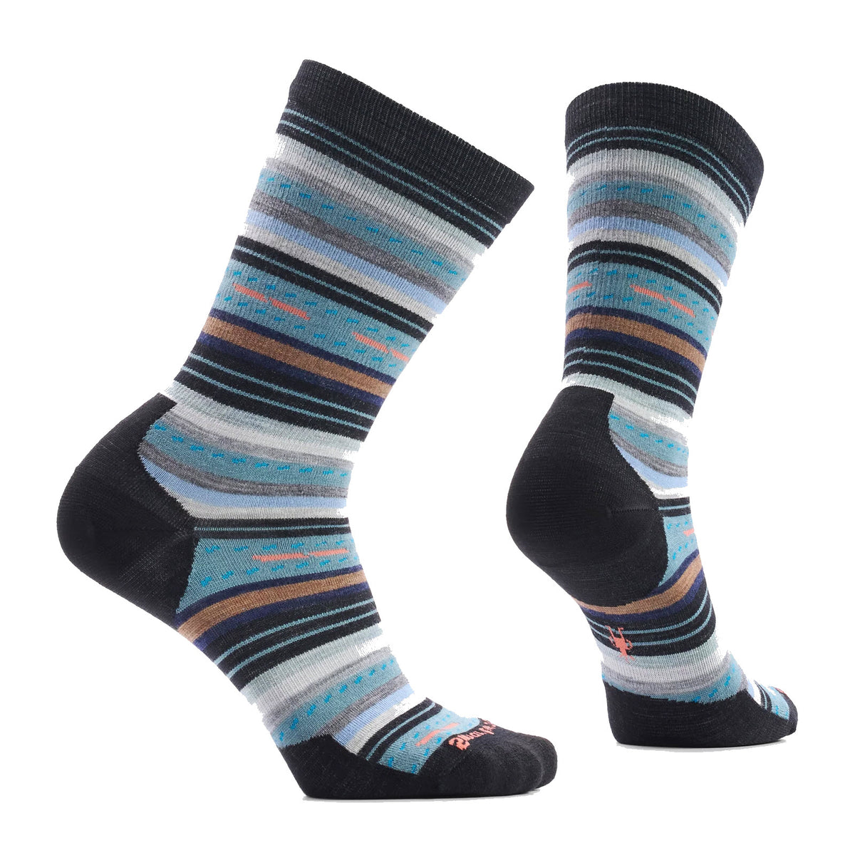 SMARTWOOL MARGARITA CREW SOCKS DUSTY TEAL - WOMENS