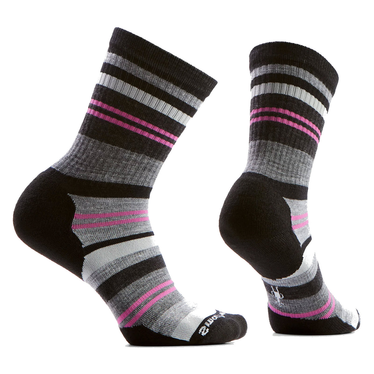 SMARTWOOL SATURNSPHERE CREW SOCKS BLACK - WOMENS