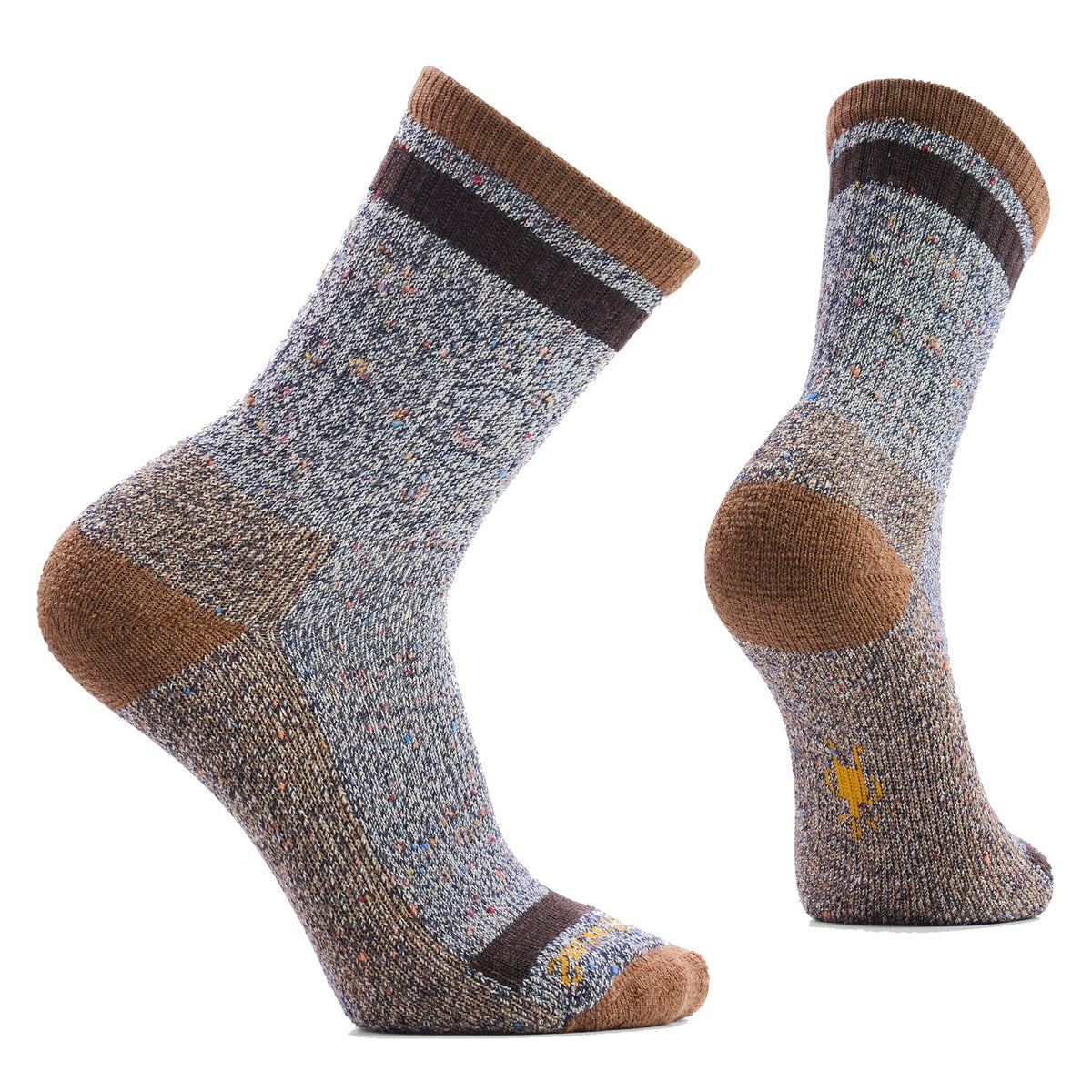 SMARTWOOL LARIMER CREW SOCKS MOCHA - MENS
