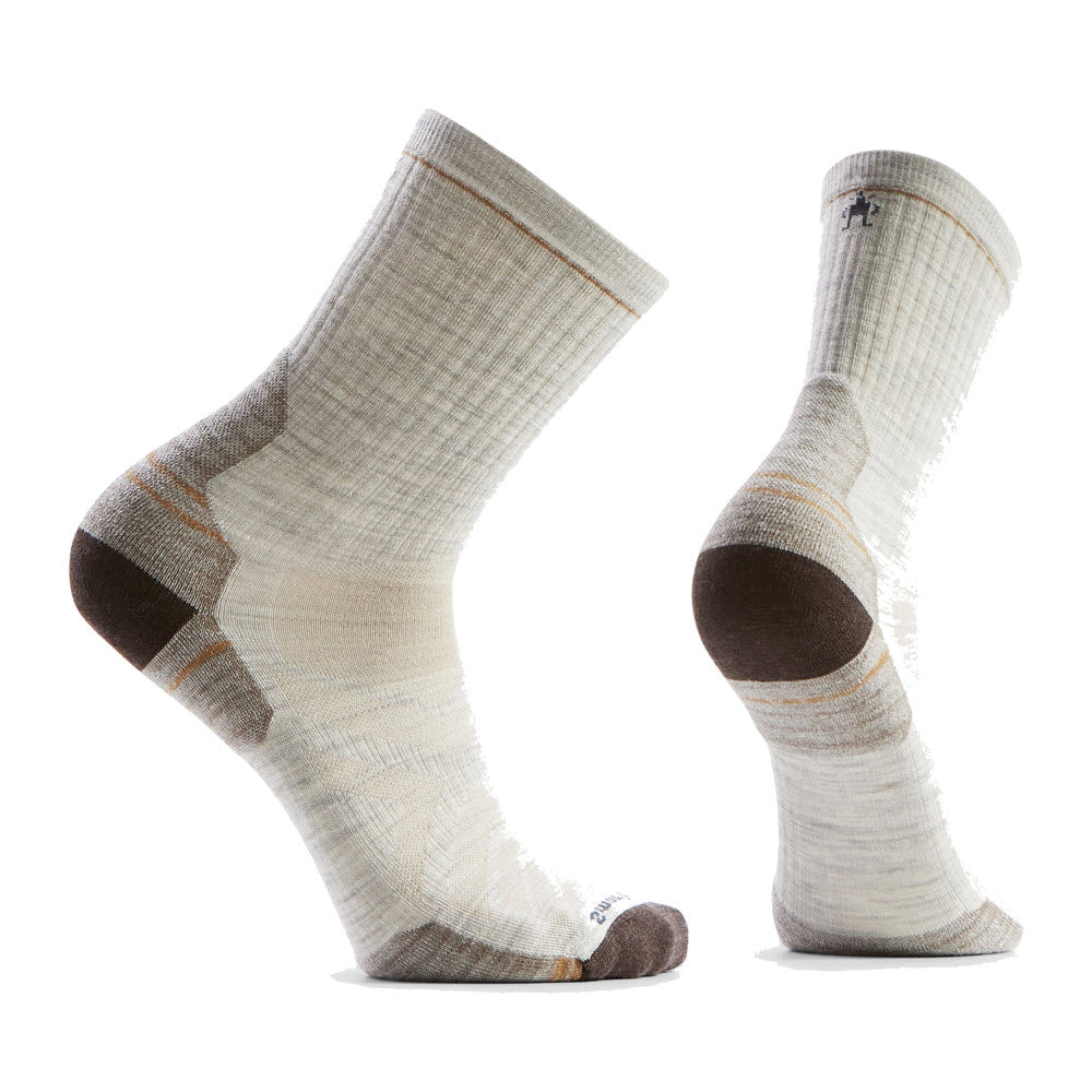 SMARTWOOL HIKE TARGETED CUSHION MID CREW SOCKS ASHBROWN - MENS