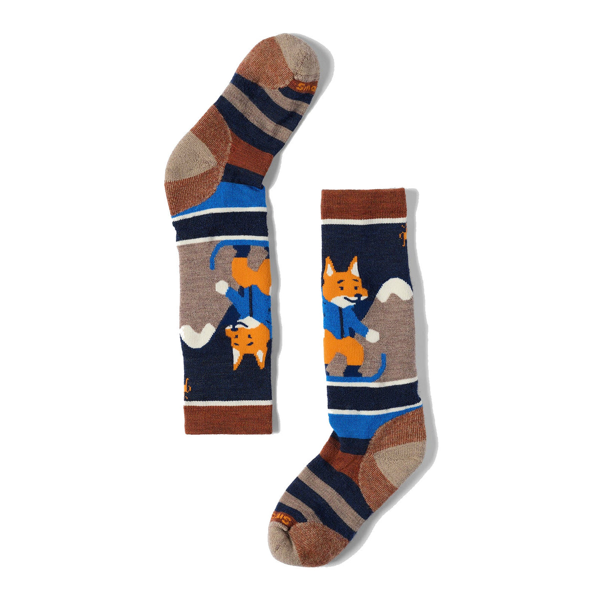 SMARTWOOL KIDS WINTERSPORT OVER THE CALF SOCKS FOX GLADE PICANTE - KIDS