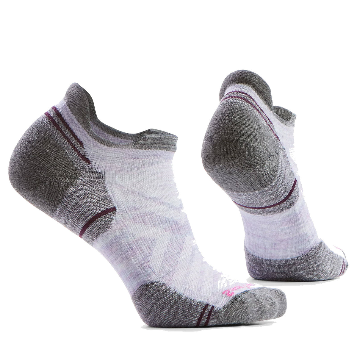 SMARTWOOL TARGETED CUSHION LOW ANKLE SOCKS PURPLE ECLIPSE - WOMENS