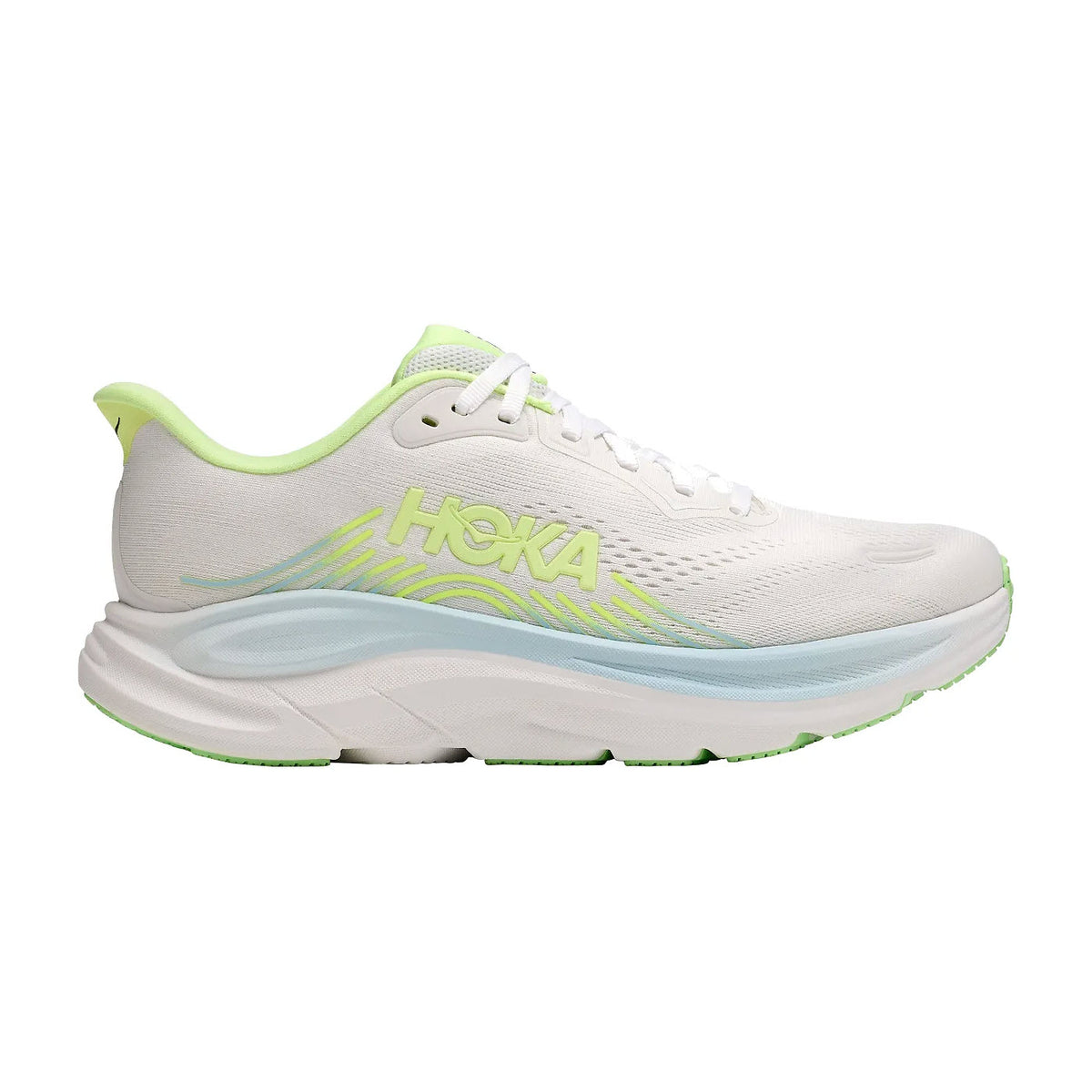 HOKA CLIFTON 11 FROST/NEON YUZU - WOMENS