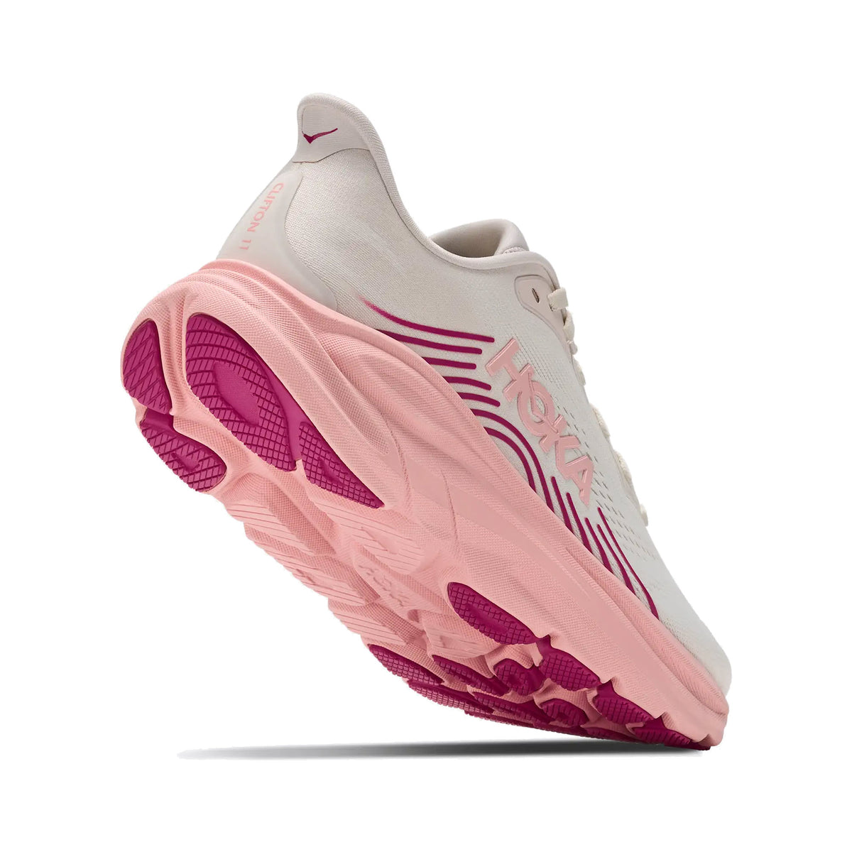 HOKA CLIFTON 11 ROSE CREAM/DEWY PINK - WOMENS