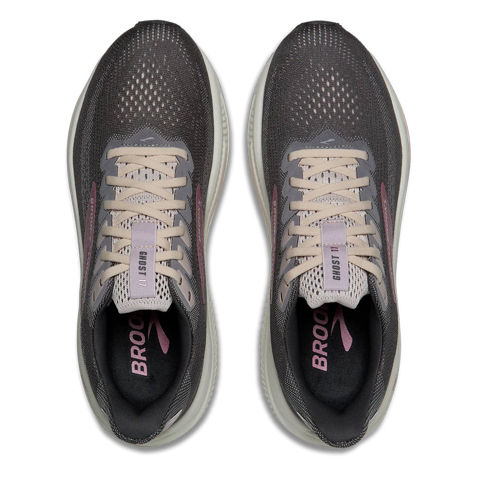 BROOKS GHOST 17 GREY/CLEARWATER/PURPLE - WOMENS