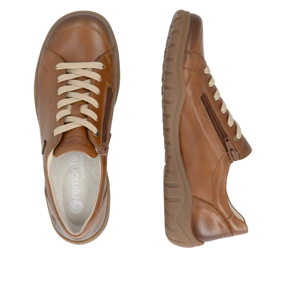 REMONTE SOFT LEATHER WALKER WATERPROOF TAN - WOMENS