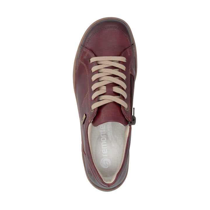 REMONTE SOFT LEATHER WALKER WATERPROOF WINE - WOMENS