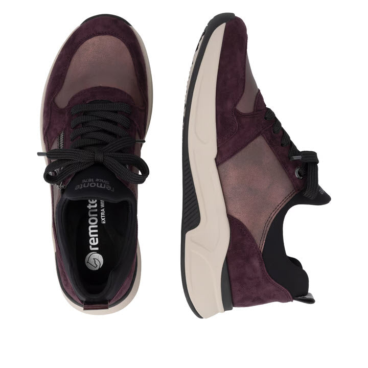 REMONTE COMFORT WALKER SIDE ZIP WINE - WOMENS