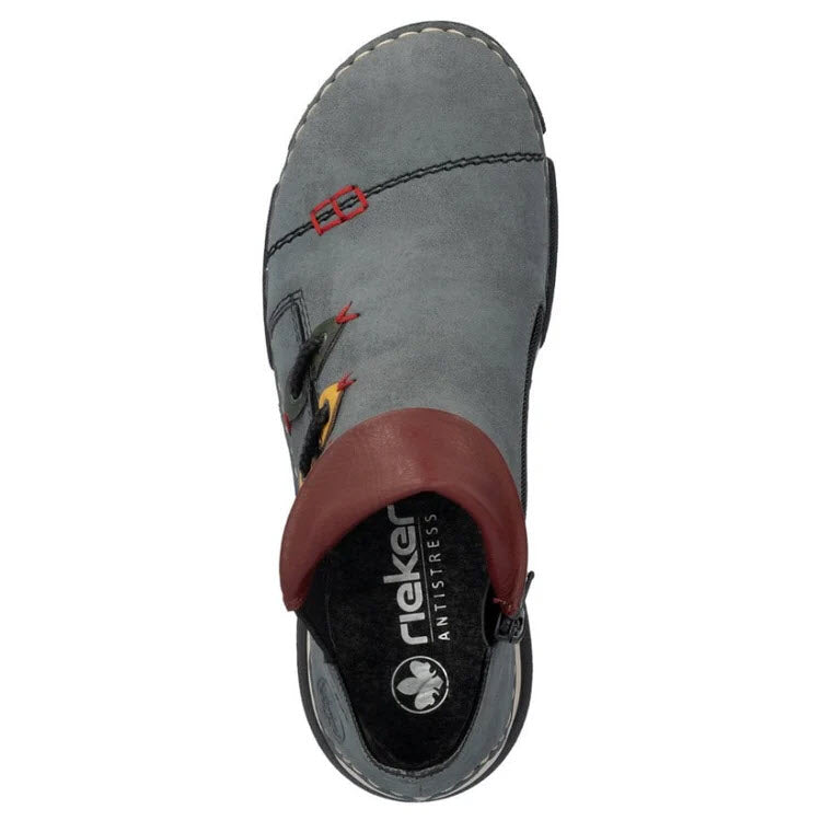RIEKER STRETCH JOGGER SLIP ON BLACK MULTI - WOMENS