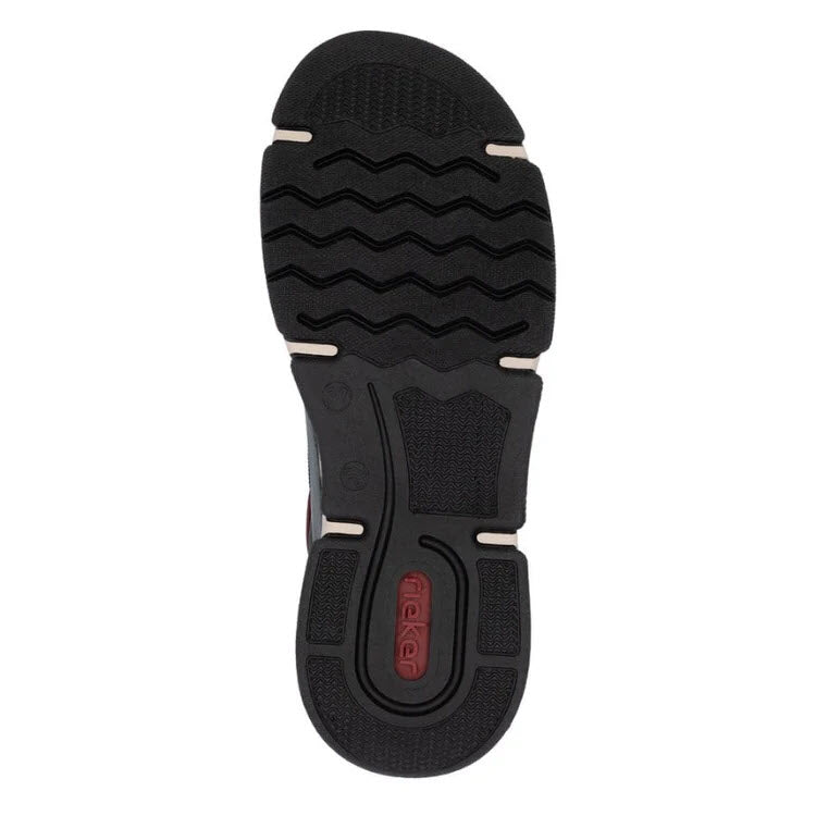 RIEKER STRETCH JOGGER SLIP ON BLACK MULTI - WOMENS