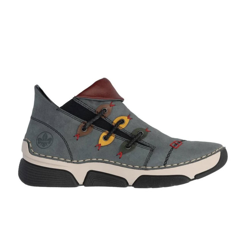 RIEKER STRETCH JOGGER SLIP ON BLACK MULTI - WOMENS