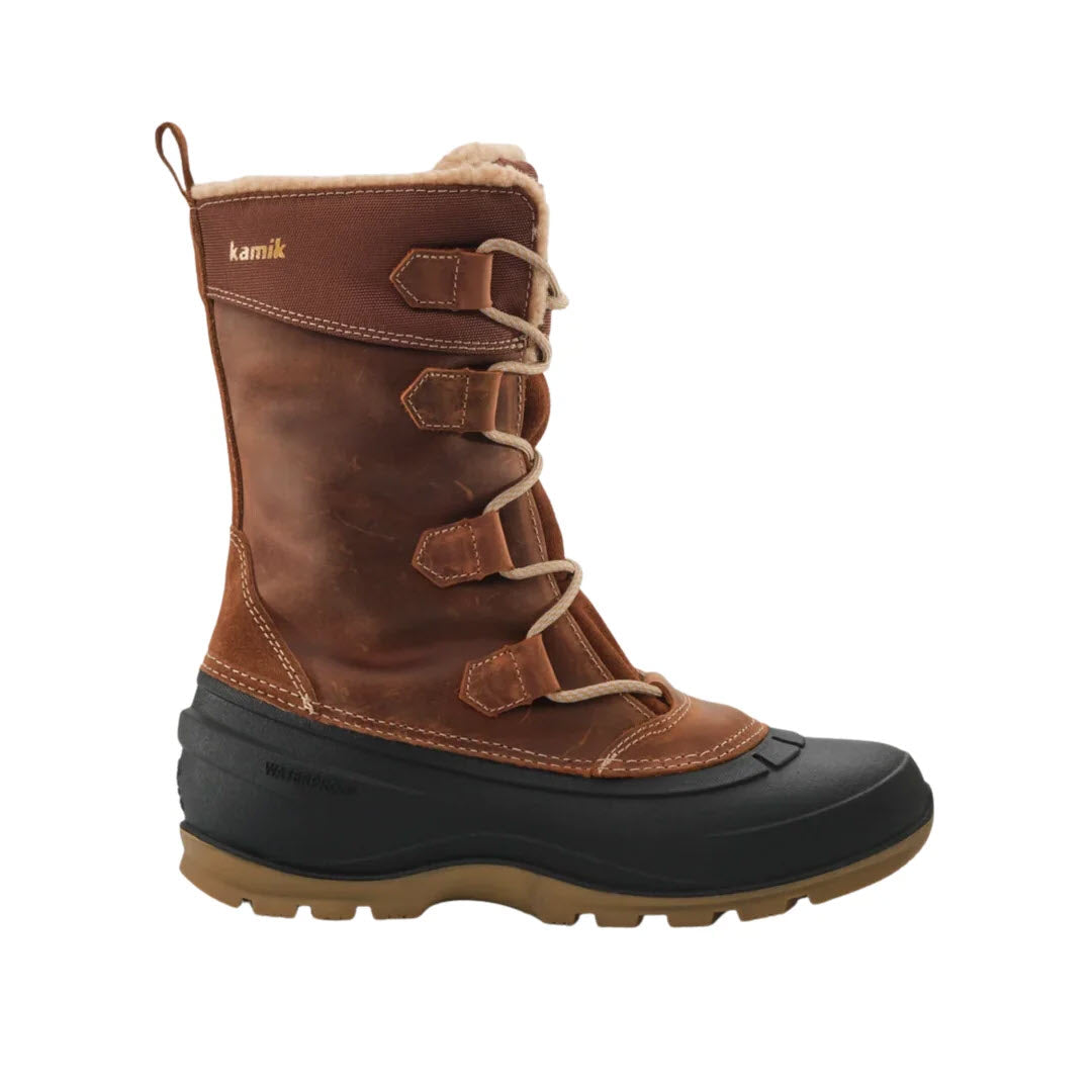 KAMIK SNOW GEM 2 INSULATED WATERPROOF BOOT BROWN - WOMENS