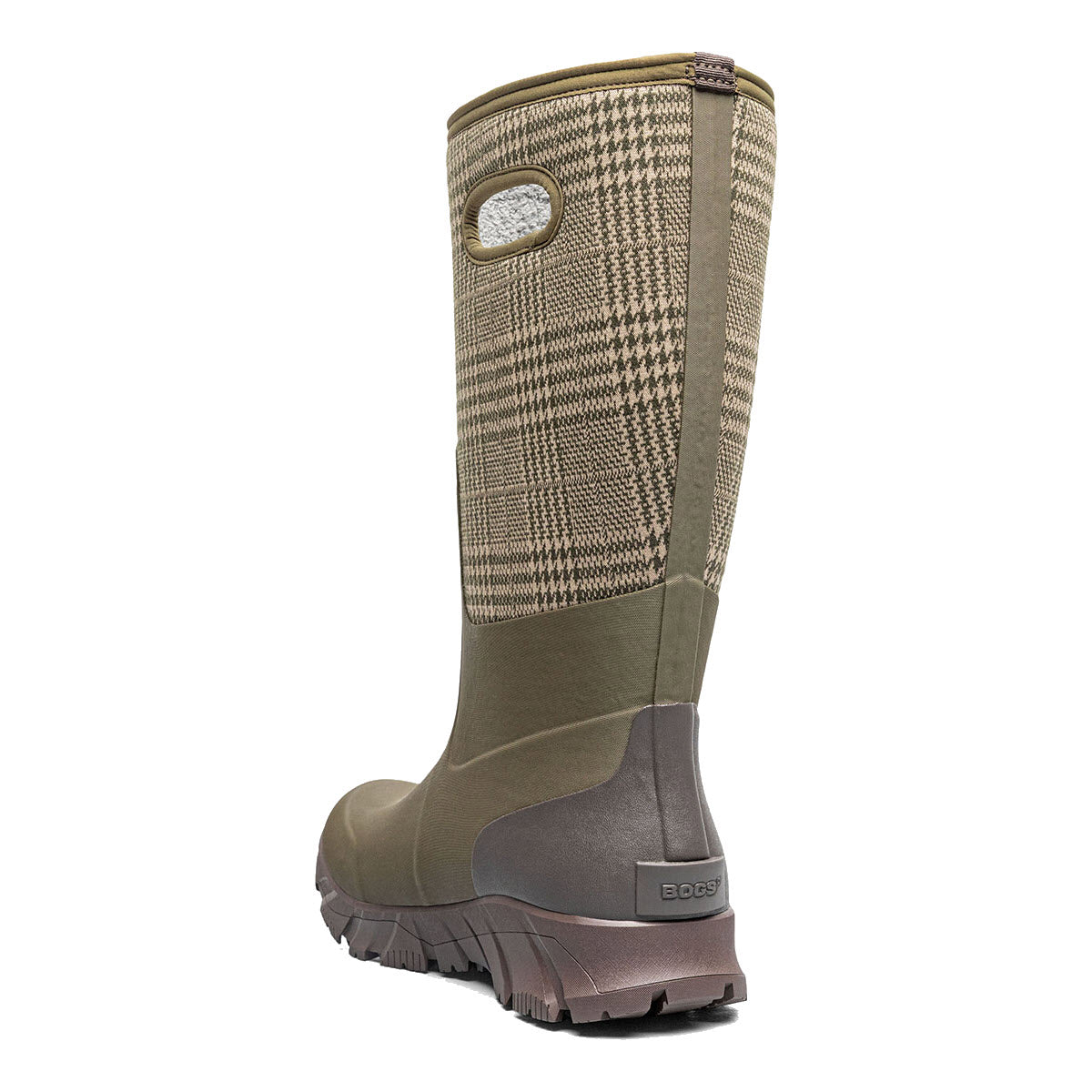 BOGS WHITE OUT II TALL BOOT OLIVE MULTI PLAID - WOMENS