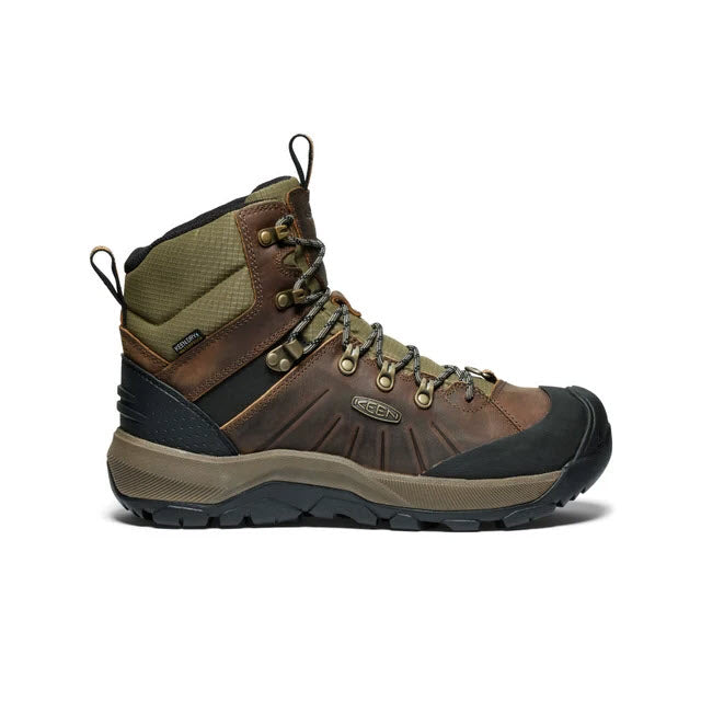 KEEN REVEL IV MID POLAR BISON/ORANGE PEPPER - MENS