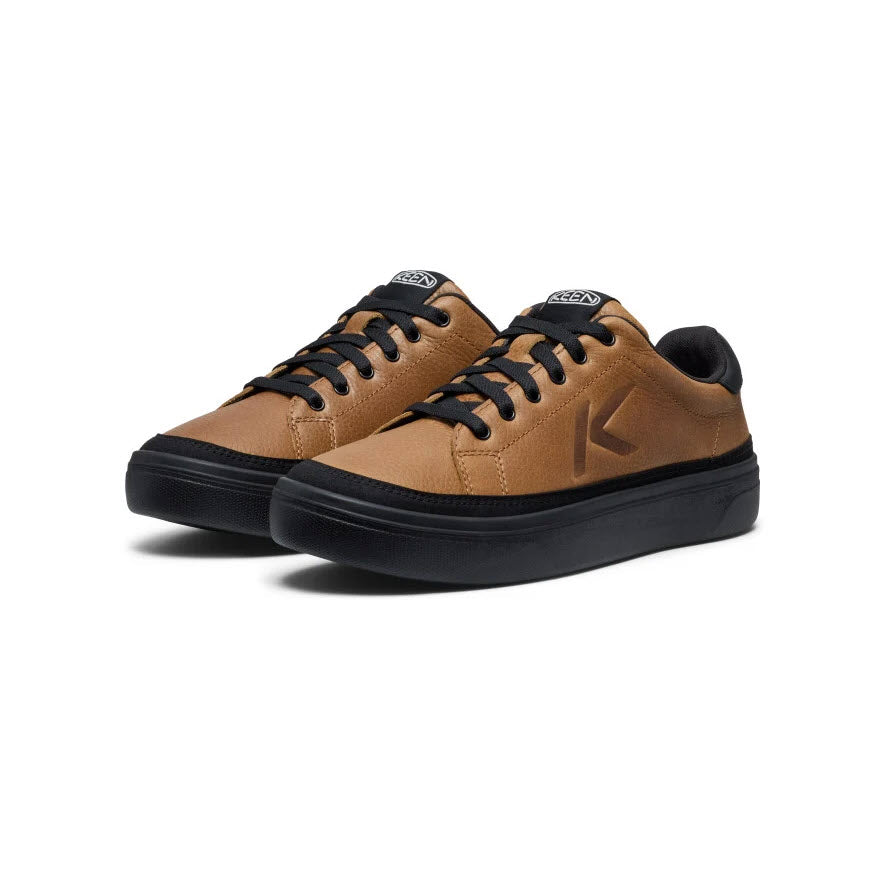 KEEN KM1 LEATHER COURT BISON BLACK - MEN