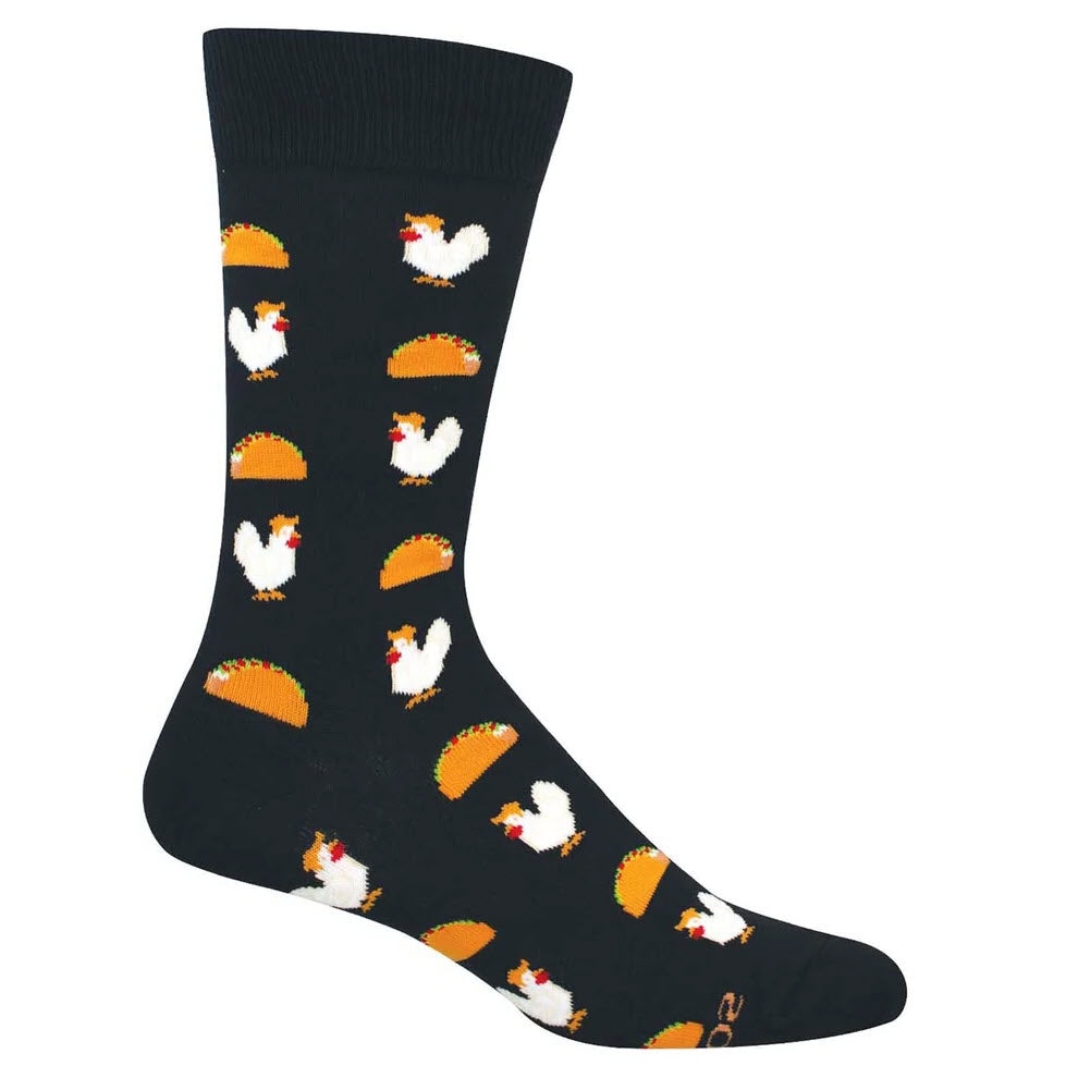 SOCKSMITH CHICKEN TACO CREW SOCKS BLACK - MENS