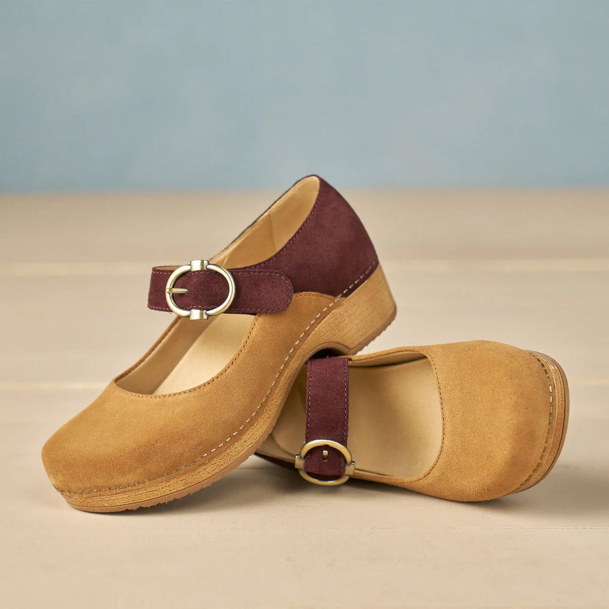 DANSKO BONNY MARY JANE TAN MULBERRY - WOMENS