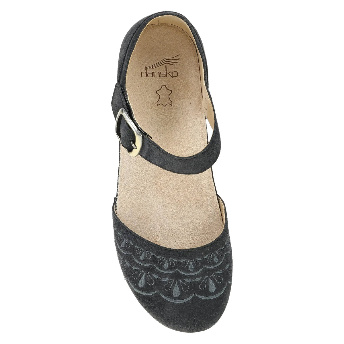 DANSKO MAE CHARCOAL EMBROIDERED - WOMENS
