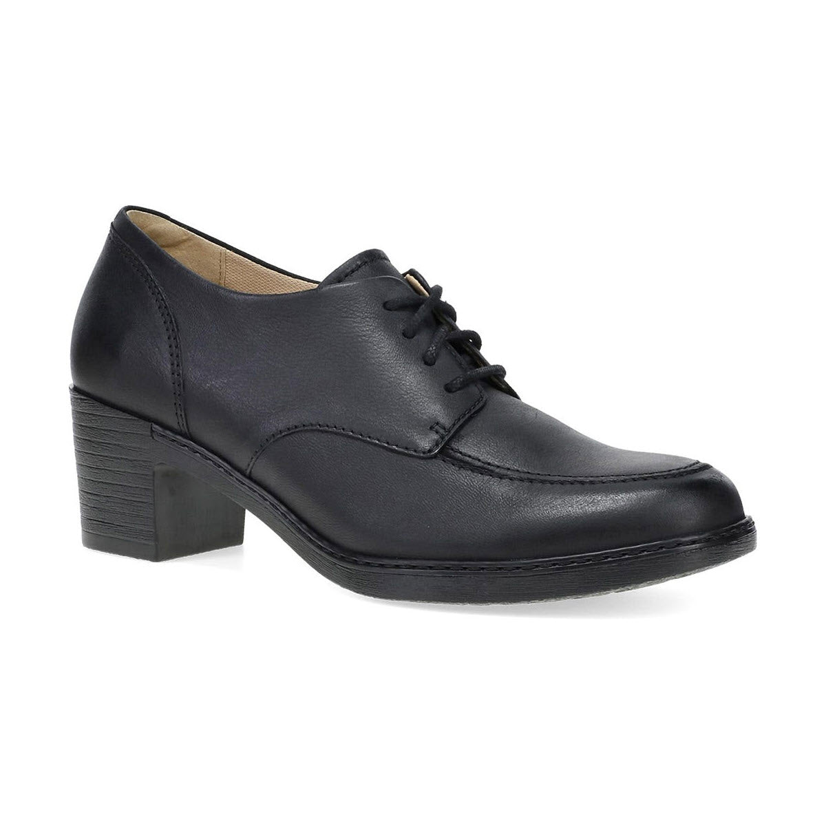DANSKO MARIS LACE HEEL BLACK - WOMENS