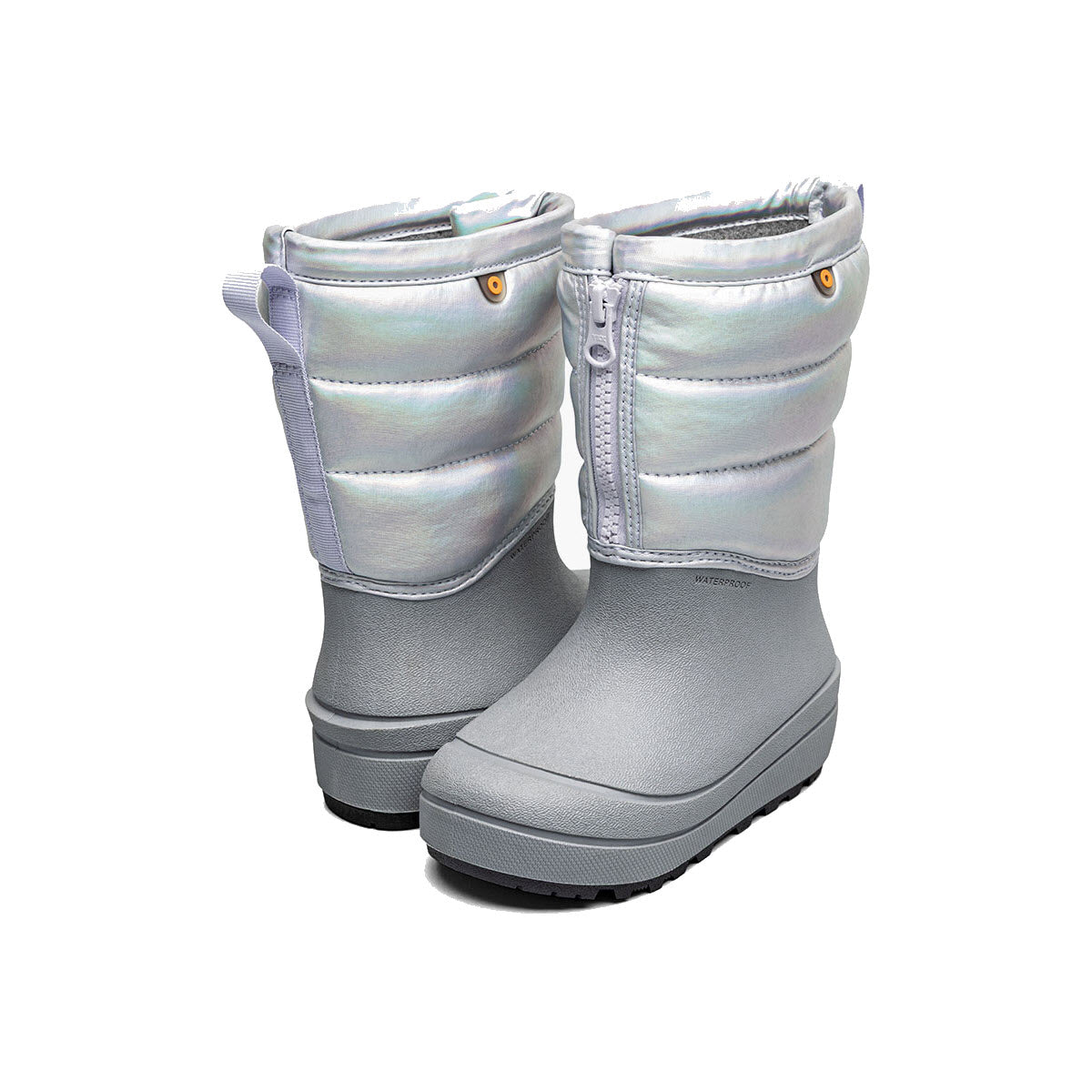 BOGS SNOW SHELL ZIP HOLOGRAPIC SILVER - KIDS