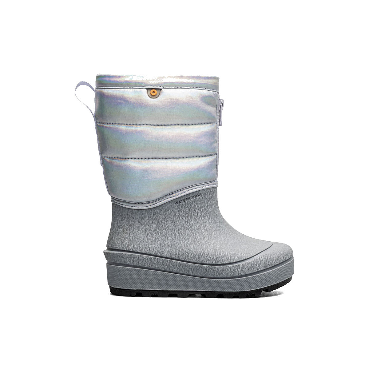 BOGS SNOW SHELL ZIP HOLOGRAPIC SILVER - KIDS