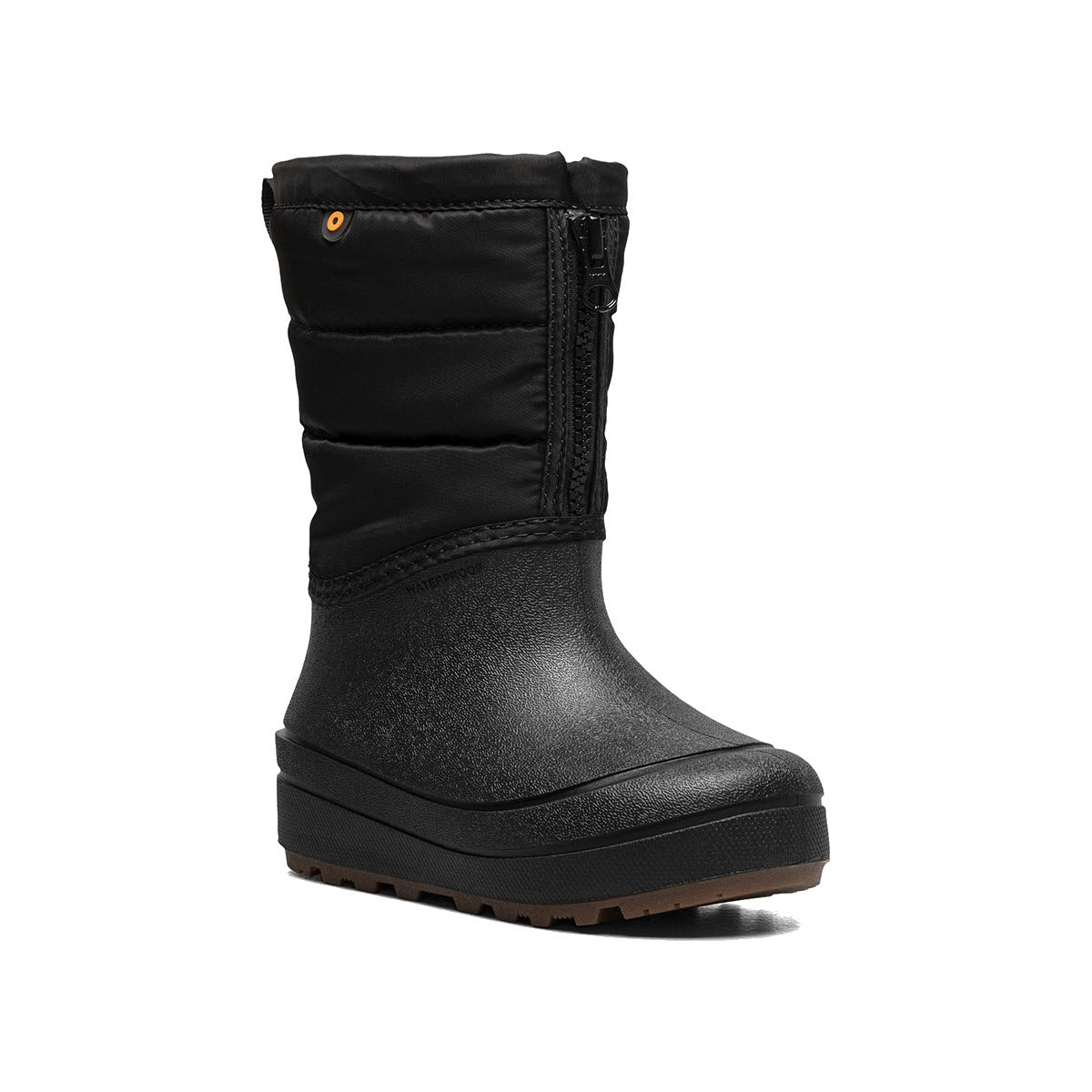 BOGS SNOW SHELL ZIP SOLID BLACK - KIDS