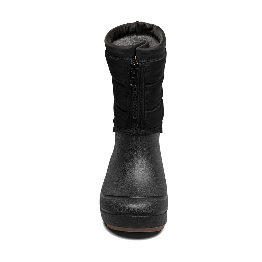 BOGS SNOW SHELL ZIP SOLID BLACK - KIDS