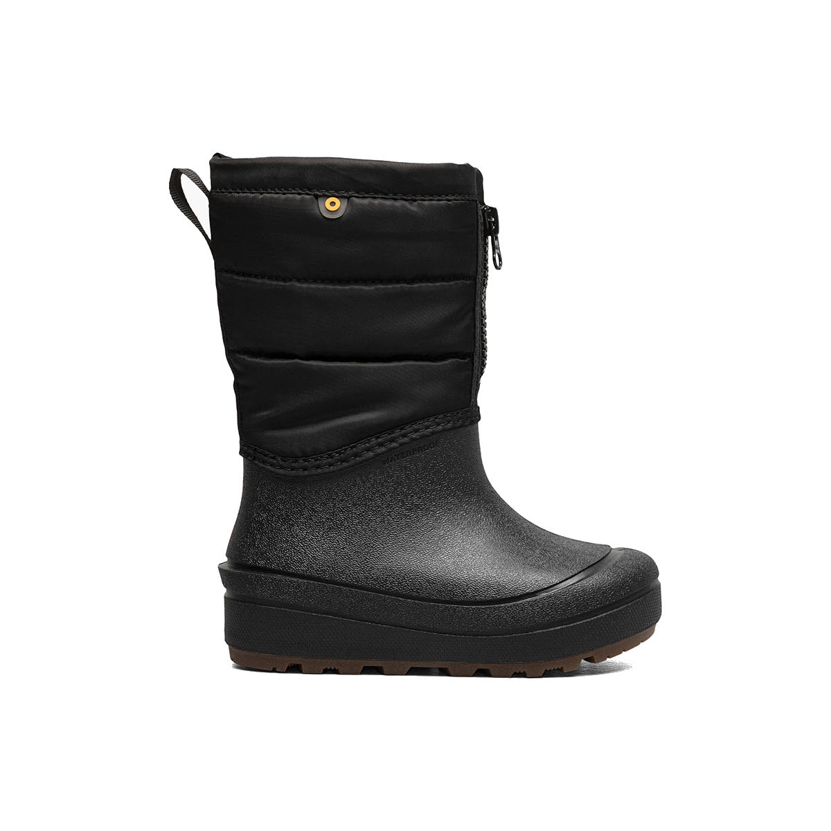 BOGS SNOW SHELL ZIP SOLID BLACK - KIDS