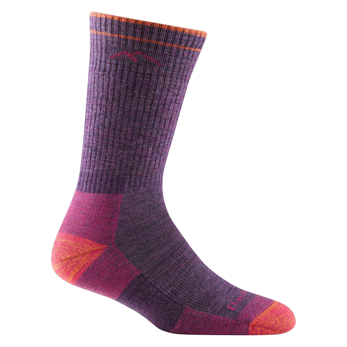 DARN TOUGH HIKE BOOT CUSHION CREW SOCKS PLUM - WOMENS