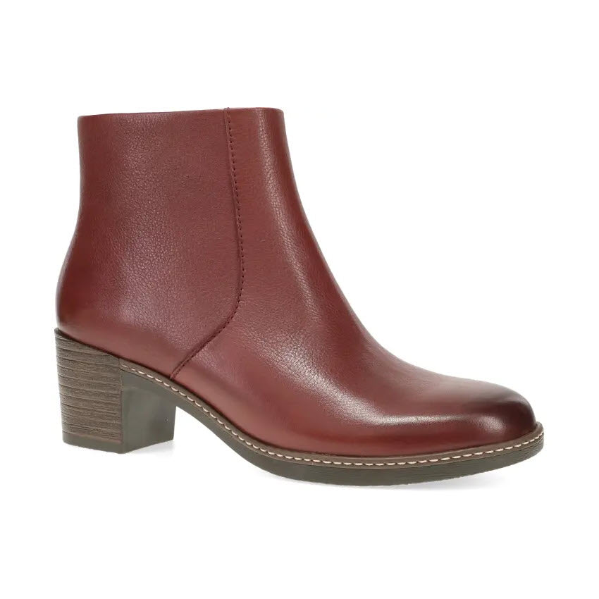DANSKO MERYLL HEELED DRESS BOOT SANGRIA - WOMENS