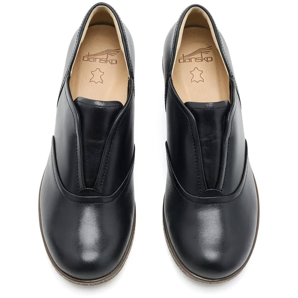 DANSKO DRU FRONT GORE SLIP ON SHOE BLACK - WOMENS