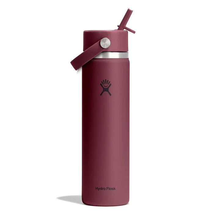 HYDRO FLASK WIDE FLEX STRAW 24OZ BURGUNDY