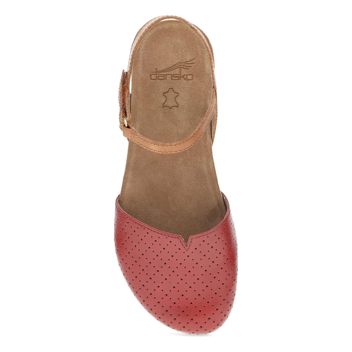 DANSKO ROWAN RED PERFORATED - WOMENS