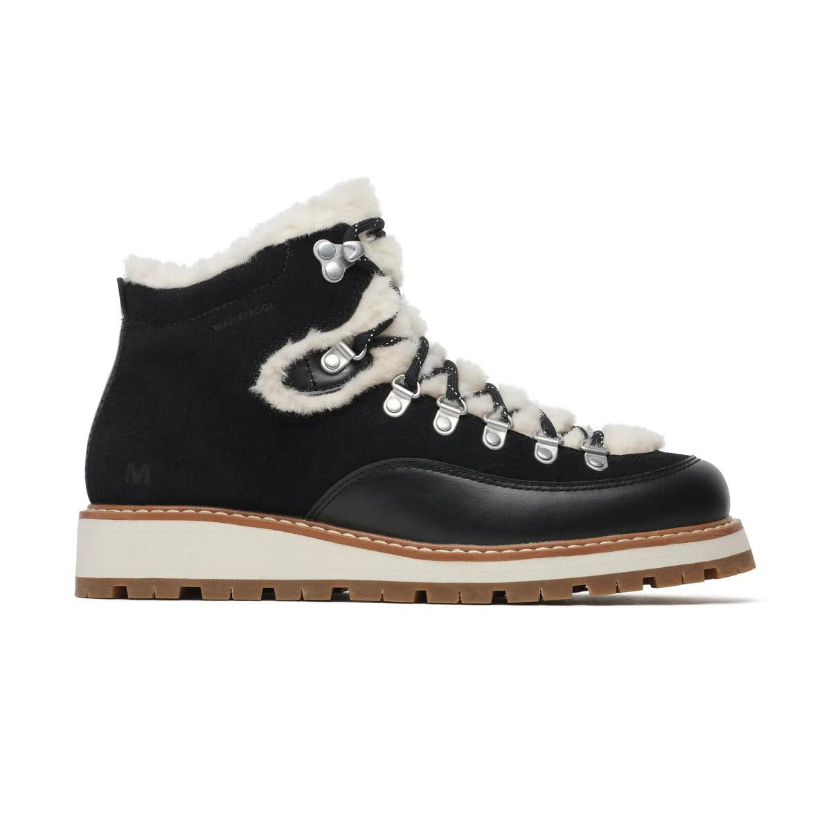 MERRELL SUGARLOAF MID LACE COZY WP BOOT BLACK - WOMENS