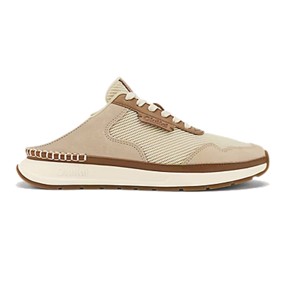 OLUKAI KOKE LACE SNEAKER WHITE SAND/SAND - WOMENS