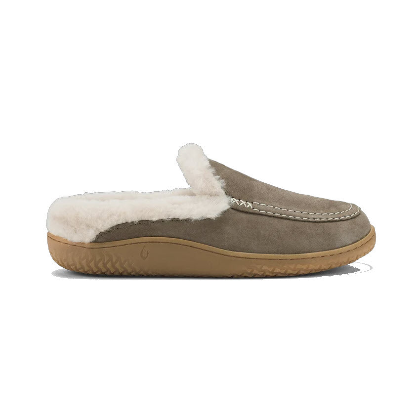 OLUKAI NOHEA KOLO LINED SLIPPER WALNUT - WOMENS