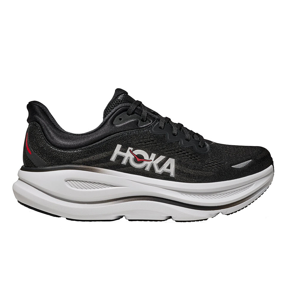 HOKA BONDI 9 BLACK/VERMILLION - MEN