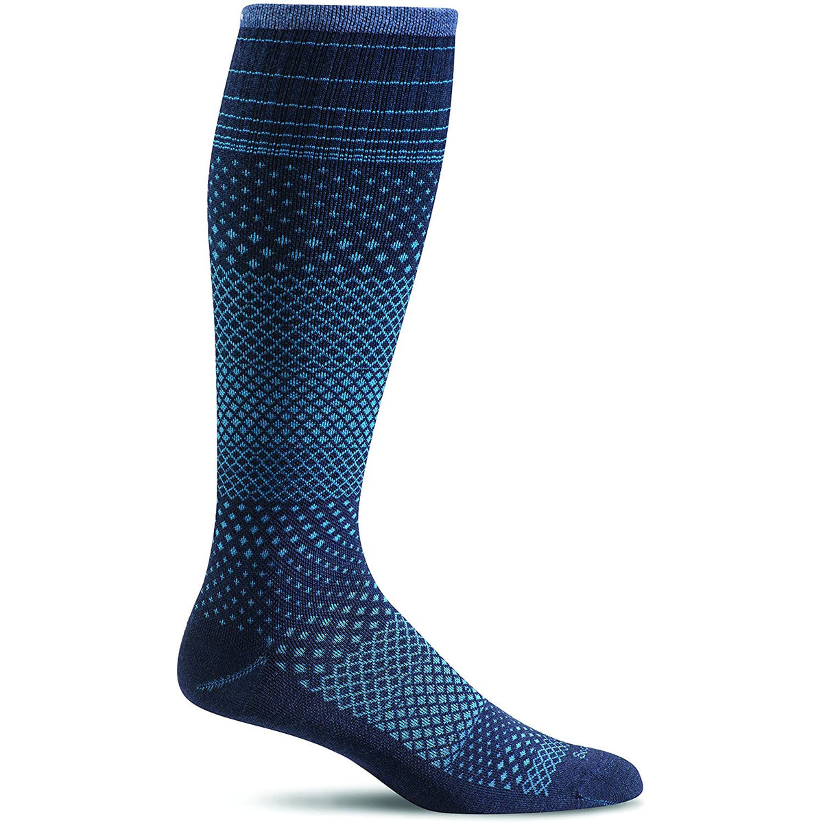 SOCKWELL MICROGRADE NAVY KNEE-HIGH COMPRESSION SOCKS 15-20 MMHG - WOMENS