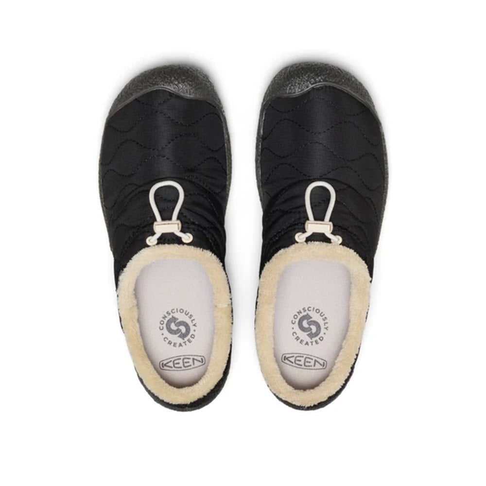 KEEN HOWSER III SLIDE BLACK QUILTED - WOMENS