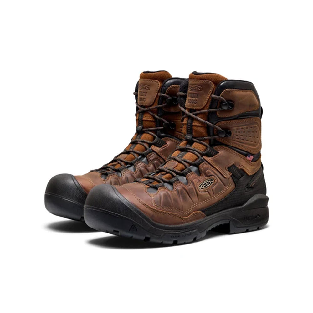 KEEN TARGHEE IV WORK 8" WP 600G BISON/BLACK - MENS