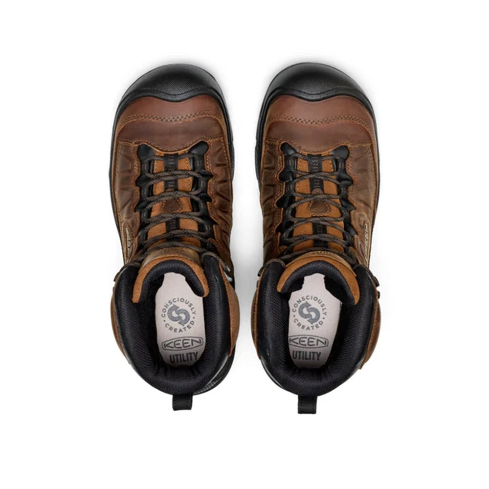 KEEN TARGHEE IV WORK 8" WP 600G BISON/BLACK - MENS