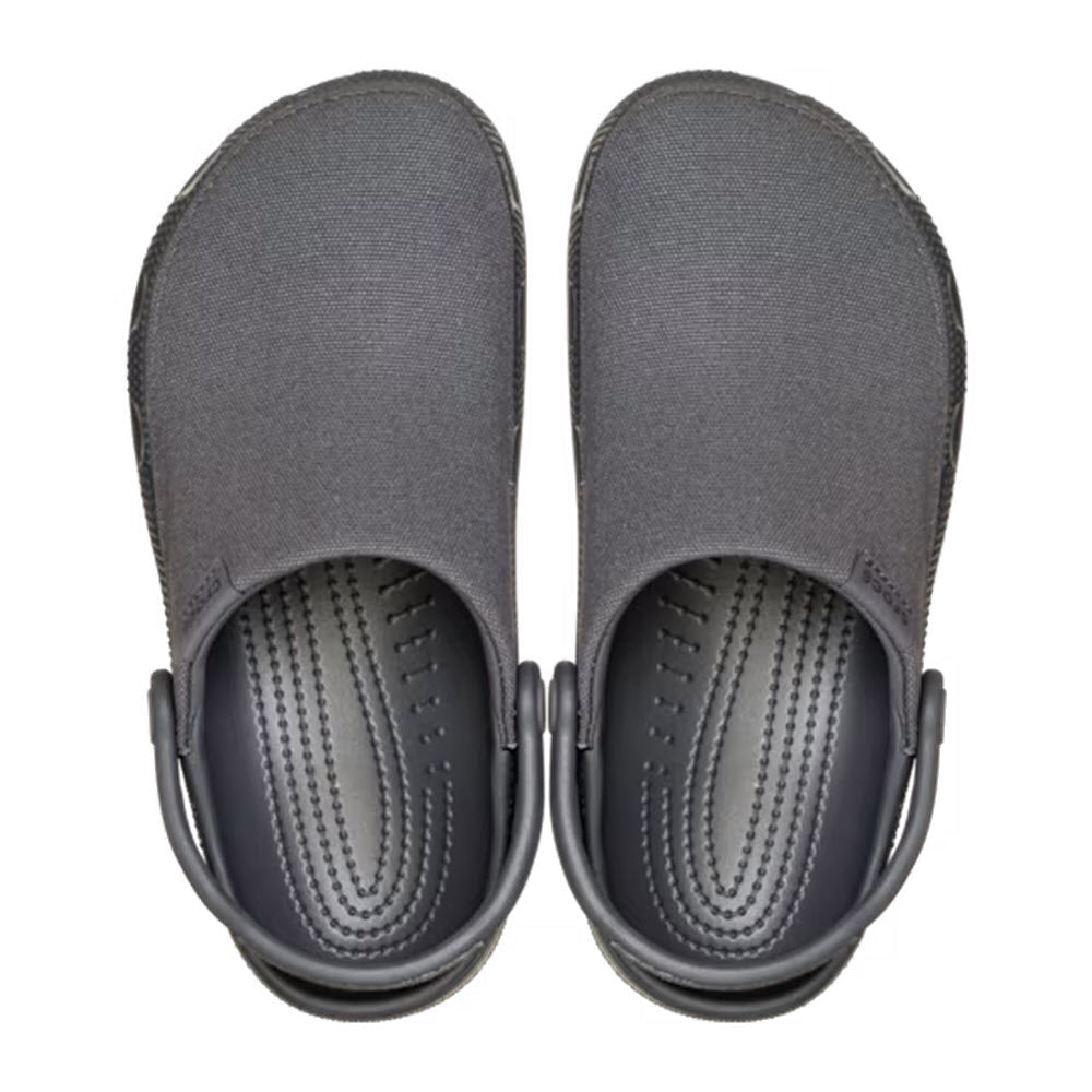 CROCS CLASSIC CRAFTED CANVAS CLOG BLACK SAND - ADULTS
