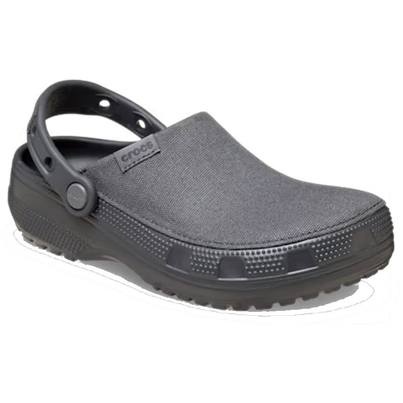 CROCS CLASSIC CRAFTED CANVAS CLOG BLACK SAND - ADULTS