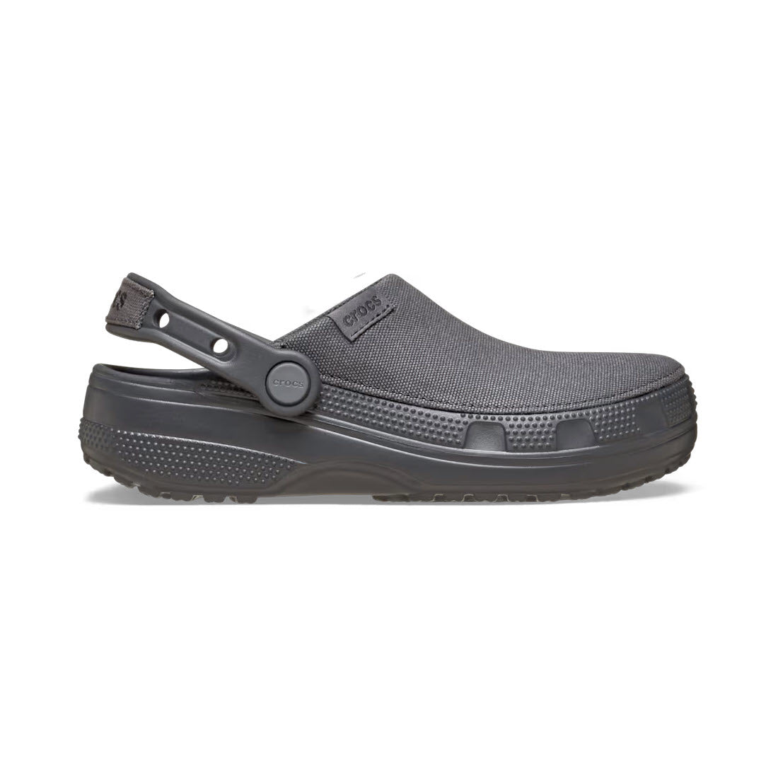 CROCS CLASSIC CRAFTED CANVAS CLOG BLACK SAND - ADULTS