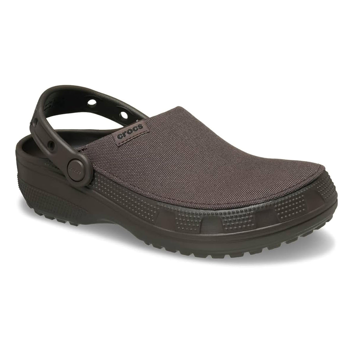 CROCS CLASSIC CRAFTED CANVAS CLOG ESPRESSO - ADULTS