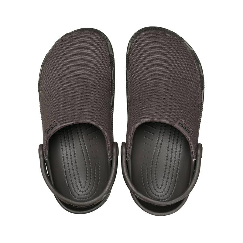 CROCS CLASSIC CRAFTED CANVAS CLOG ESPRESSO - ADULTS